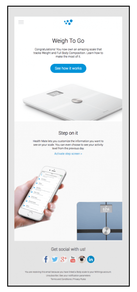 Email Marketing Dos & Donts - Withings Product Features