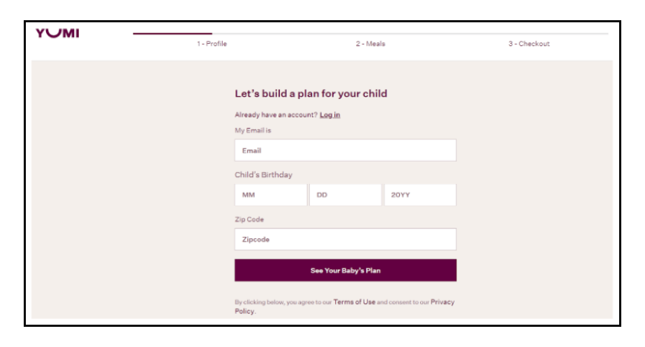 Ecommerce Trends - Yumi Baby Food Subscription