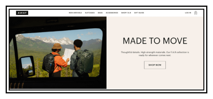 Elements of Storytelling Example - Away