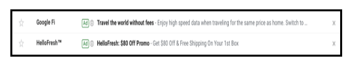 PPC Advertising for DTC - Gmail sponsored promotions
