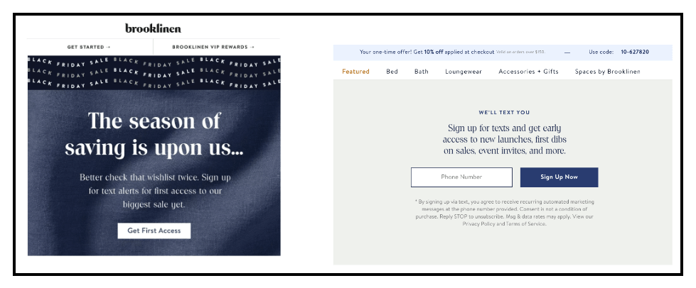 SMS marketing in 5 steps - Request existing customers to enroll for your SMS
