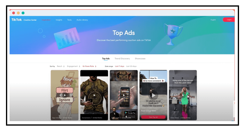 content strategy for TikTok marketing - Competitor Research