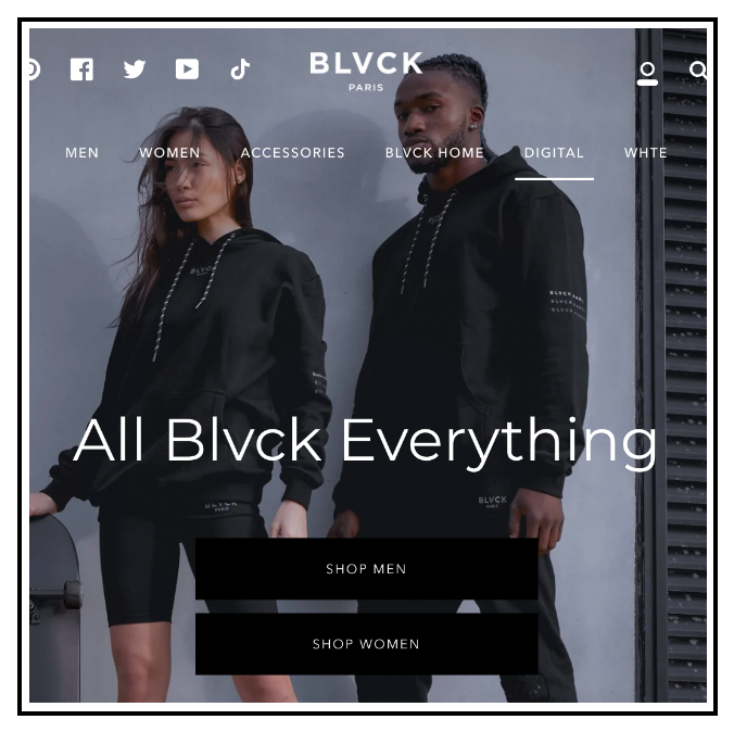 25 Best Shopify Stores - Blvck Paris