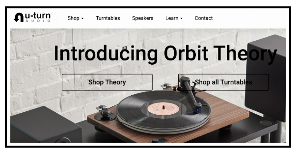 25 Best Shopify Stores - U-Turn Audio