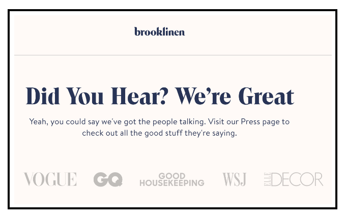 25 Best Shopify Stores - Brooklinen