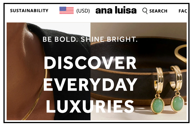 25 Best Shopify Stores - Ana Luisa