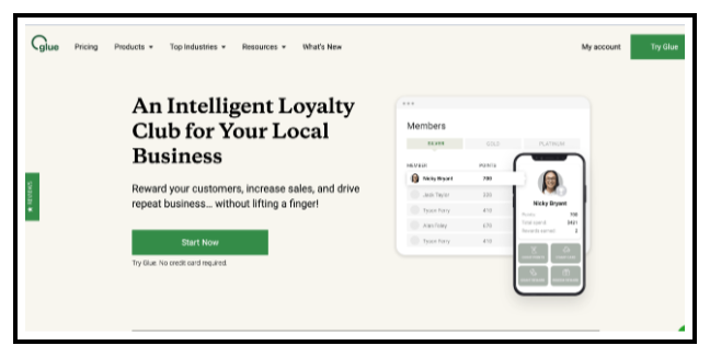 Best Customer Loyalty apps - Glue Loyalty