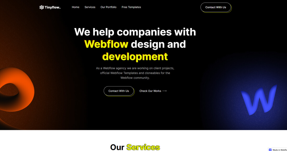 Webflow design and development agency