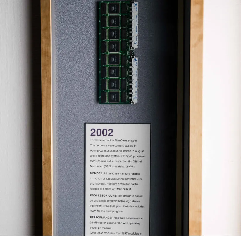 Picture of the datachips in the 2002 version of RamBase