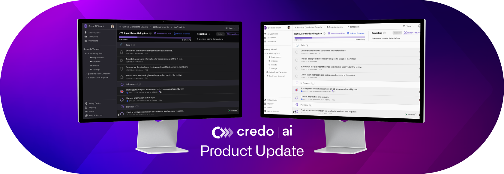 Credo AI Product Update Screenshot