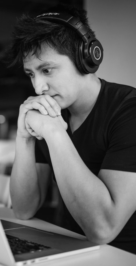 Man with headphones
