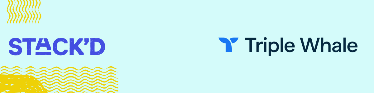 stackd event logo and triplewhale company logo