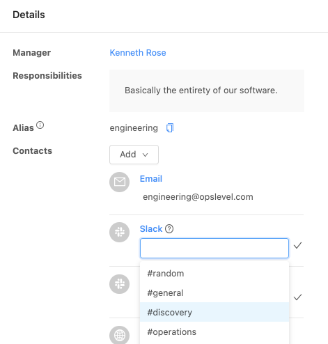 Available Slack channels