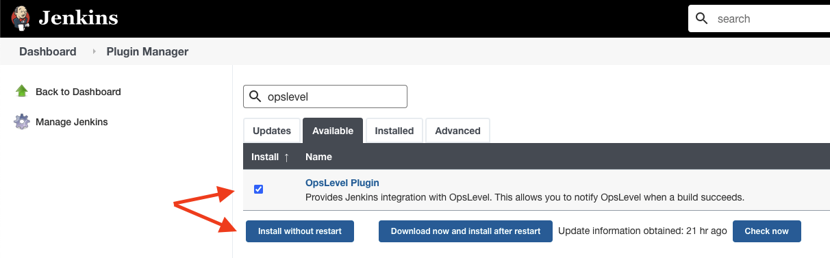 Install OpsLevel Plugin