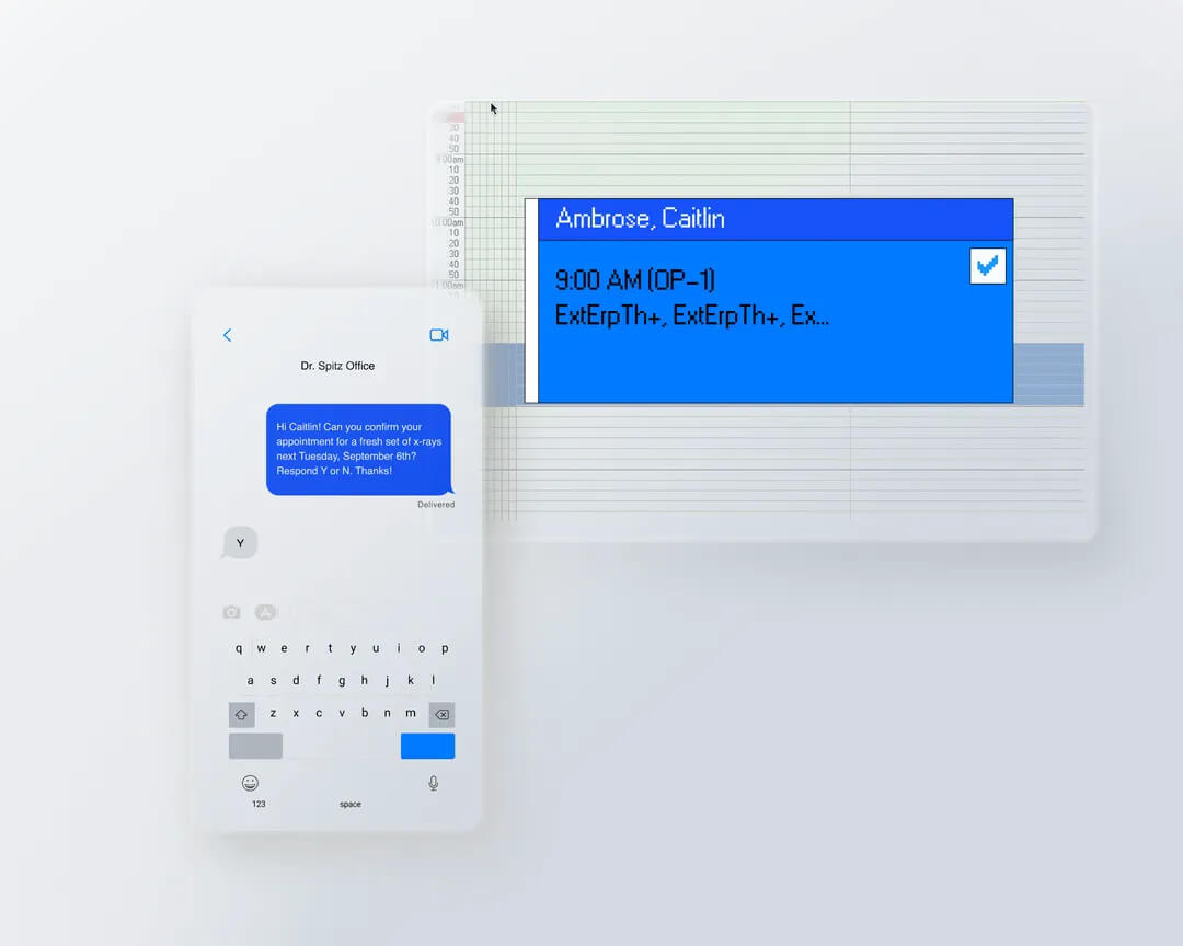 synchronizing forms mockup