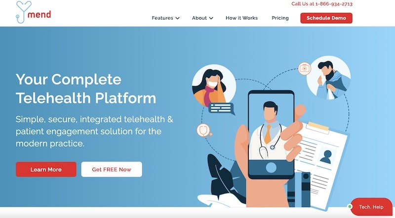 Mend homepage