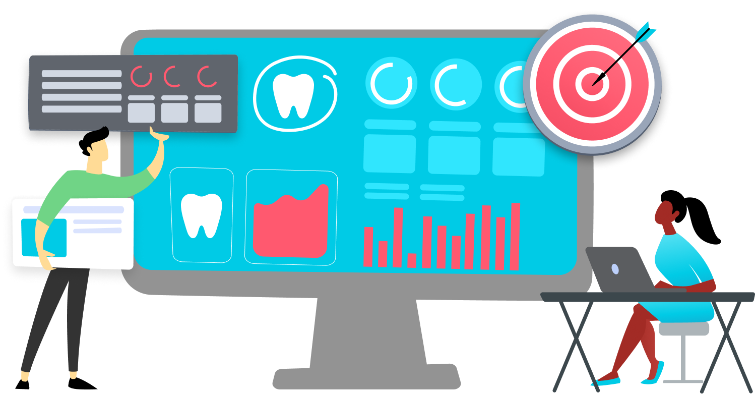 practice management software dashboard mockup