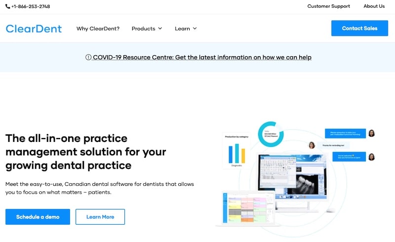 ClearDent homepage