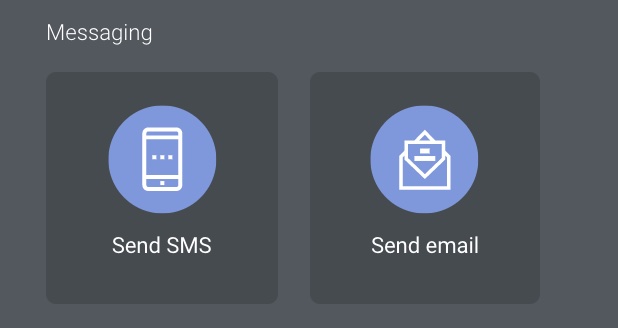 Choose between SMS or Email option