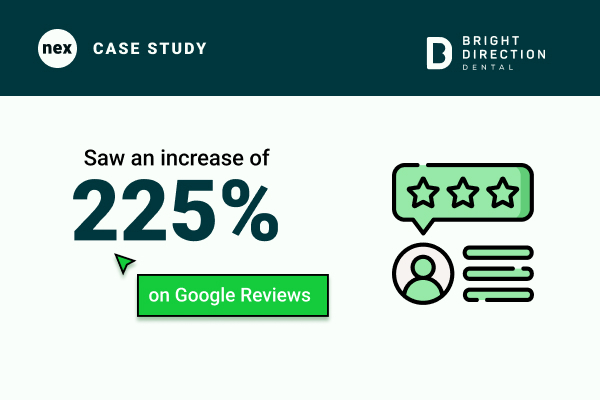 bright direction dental value gained with nexhealth illustration