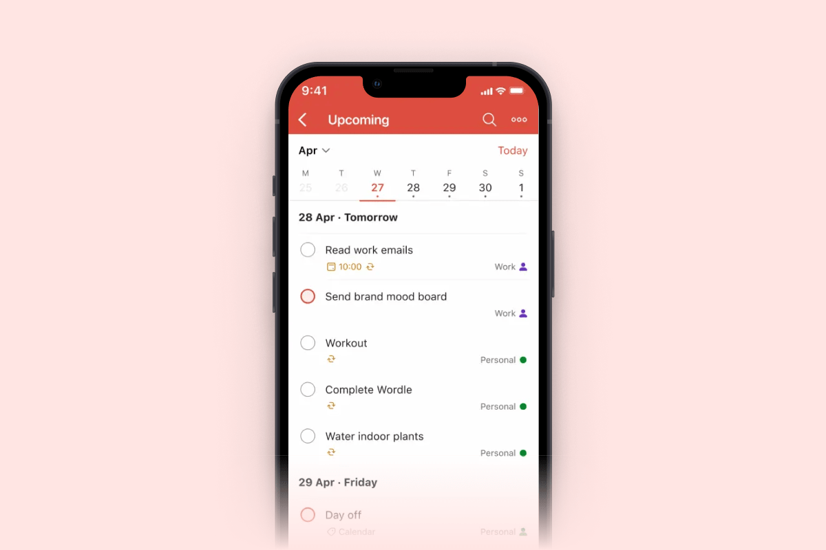 Todoist to-do list app