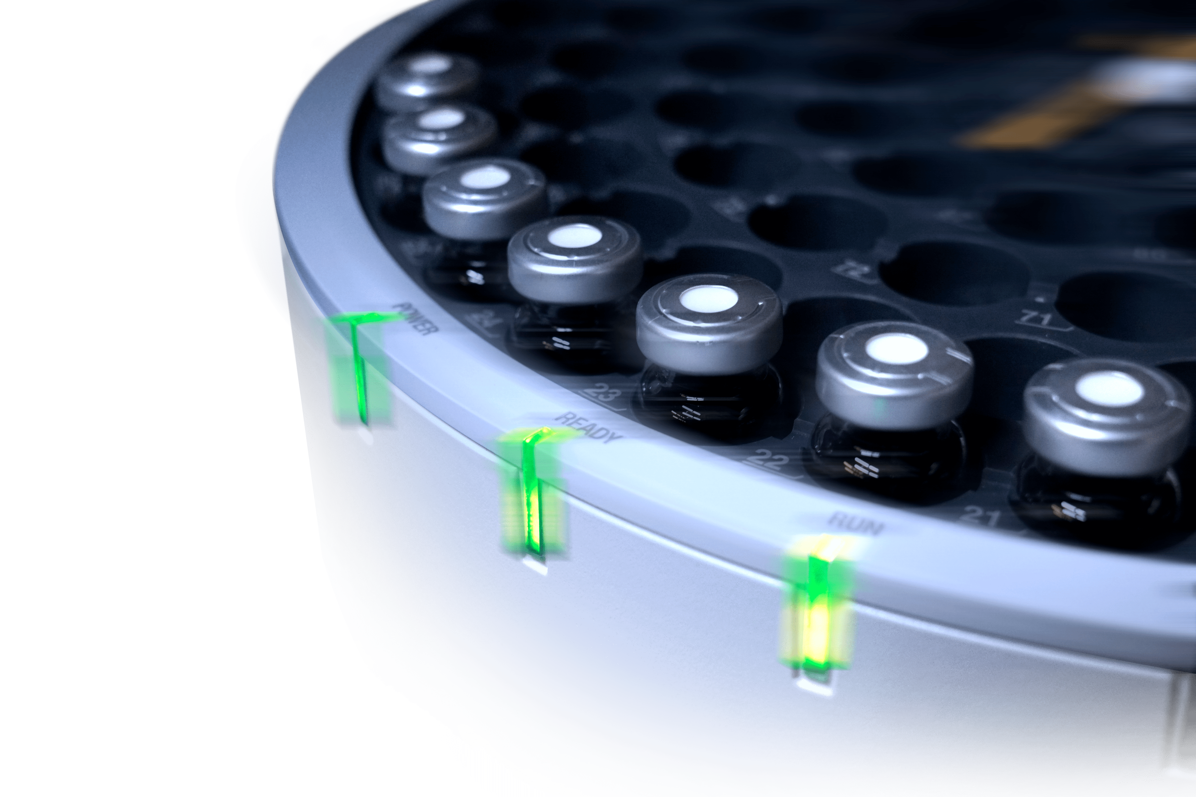 Header image of a Terpenes sample vials inside a machine