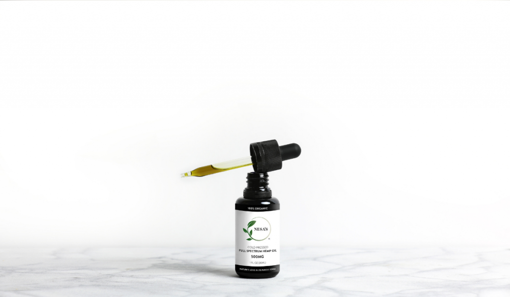 ACS Blog Image - Nesa's Hemp Extract Bottle