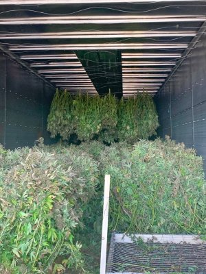 Inside the AV8 mobile drying trailer