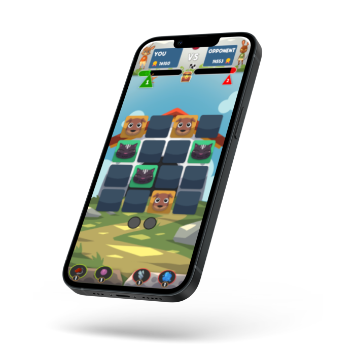 flying iphone with finding pairs game on My Lovely Planet