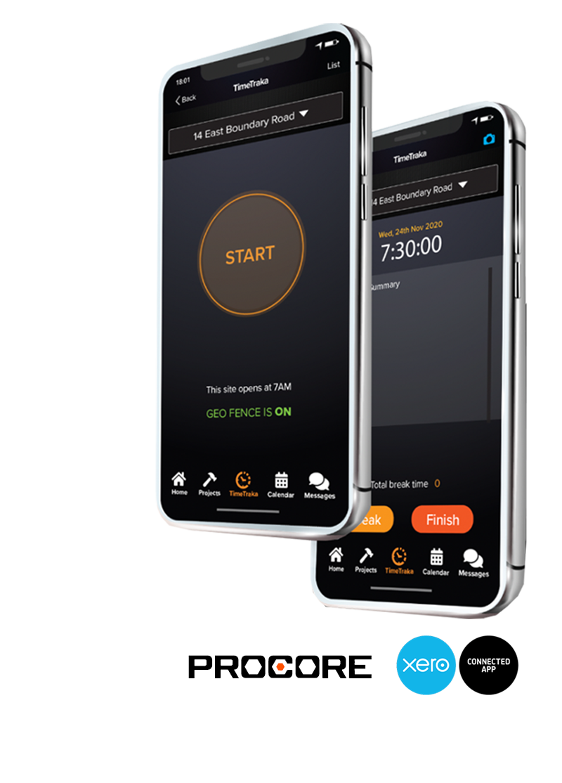 Timesheets with GeoFence TimeTraka