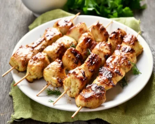 Chicken skewers