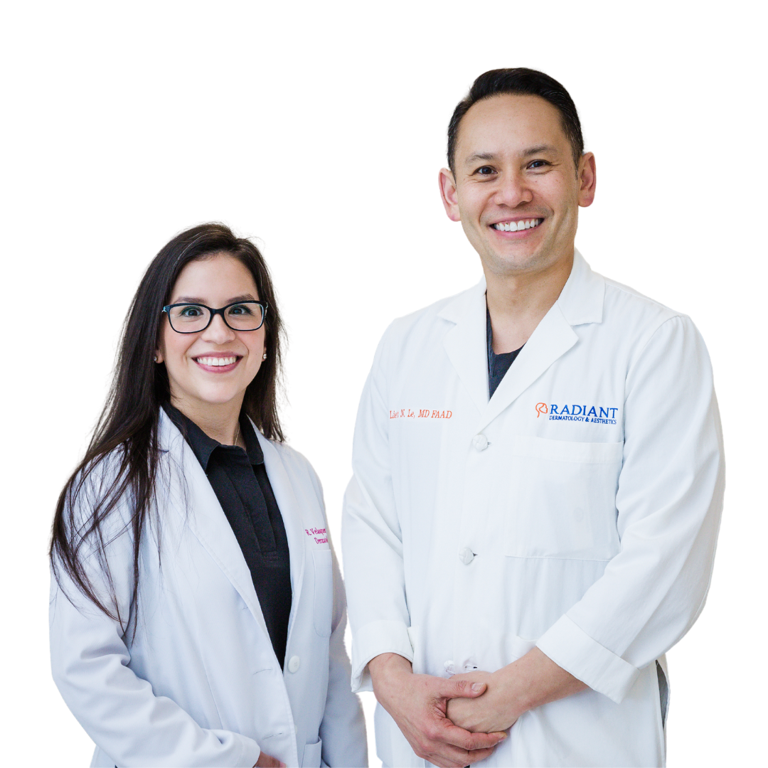 dr liet and Rosanah from radiant dermatology and aesthetics