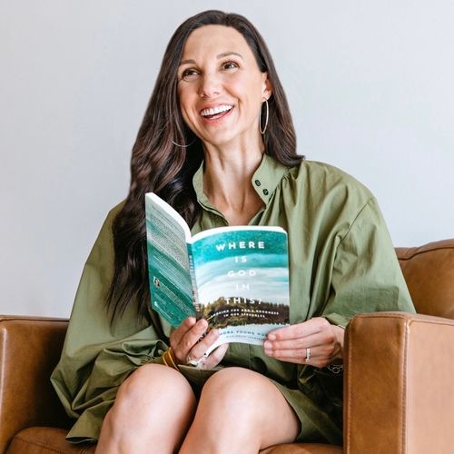 A photo of Landra's book 'Where Is God In This?'