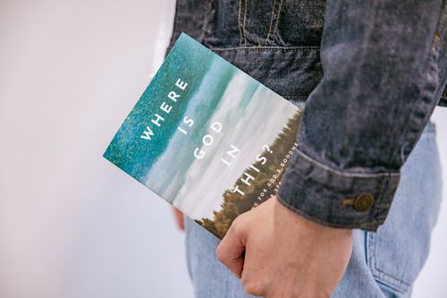 A photo of Landra's book 'Where Is God In This?'