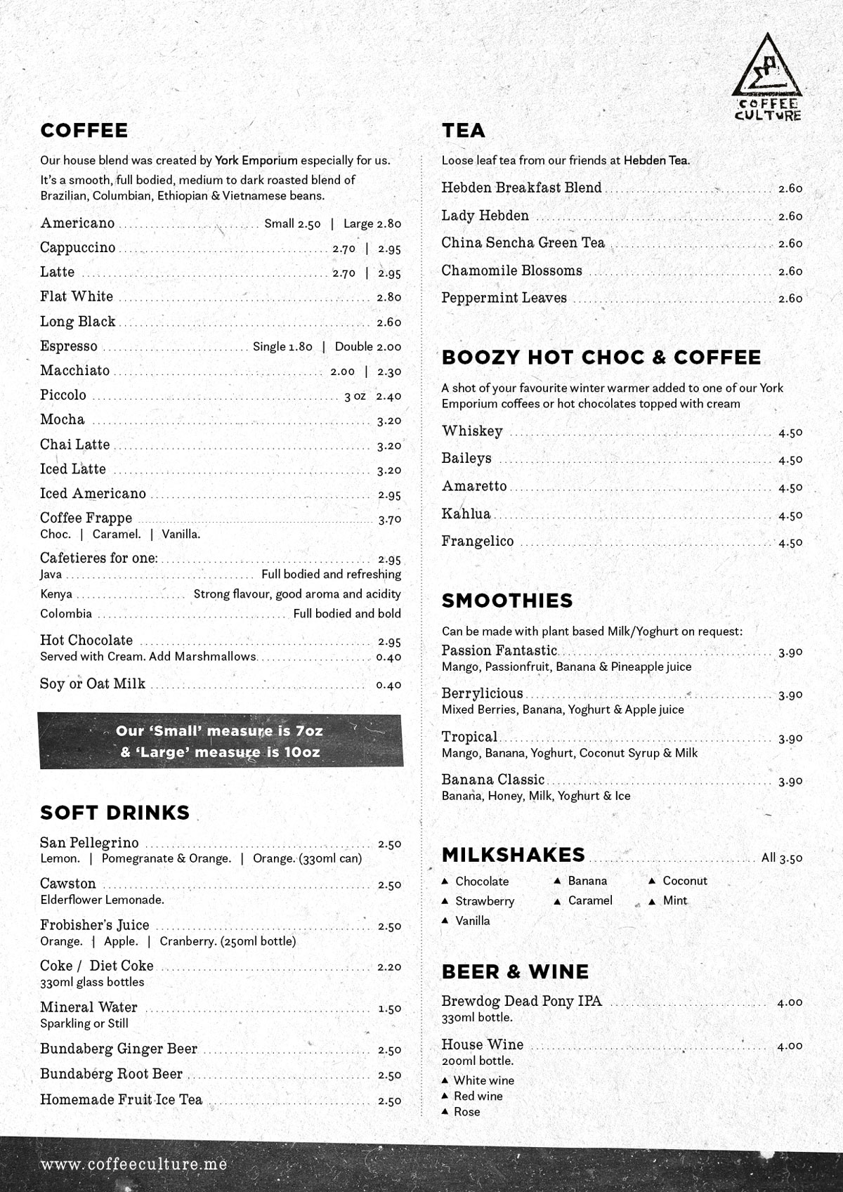 Coffee Culture Neighbourhood cafe in the heart of York