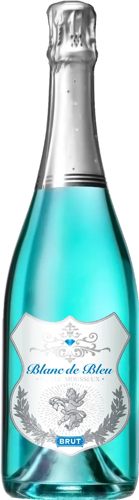 A bottle of Blanc de Bleu Brut