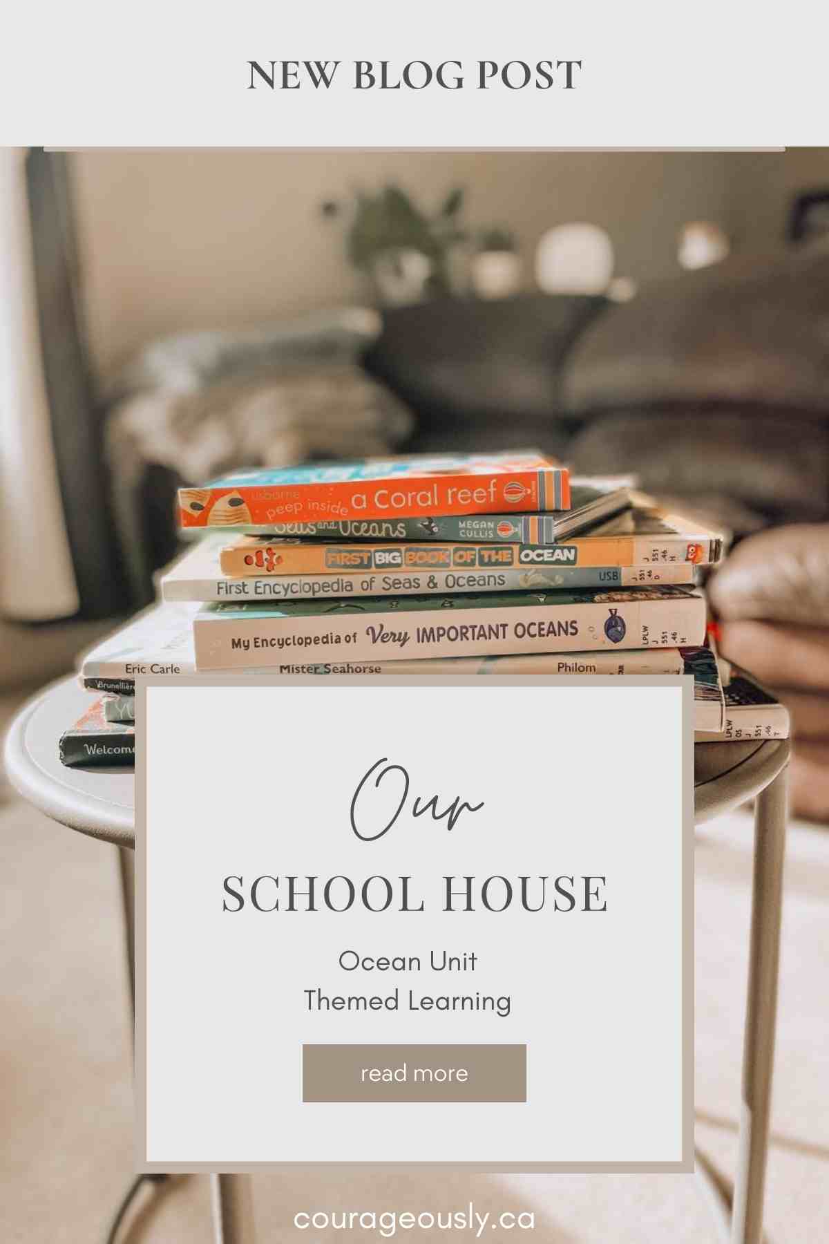 stack of ocean books