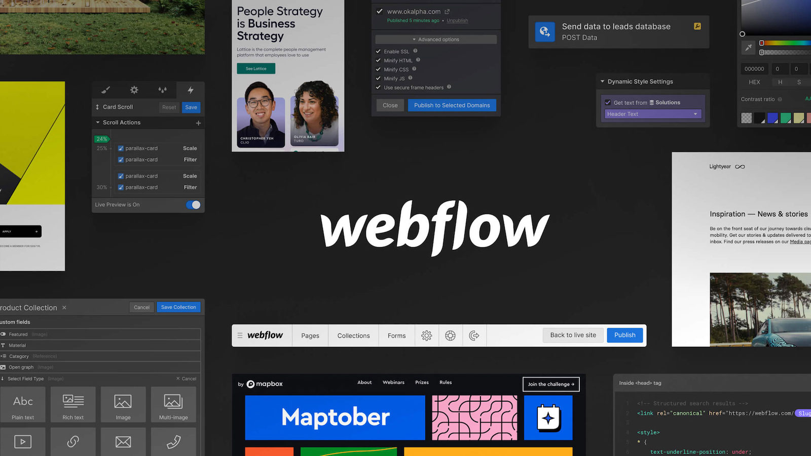 Webflow hero