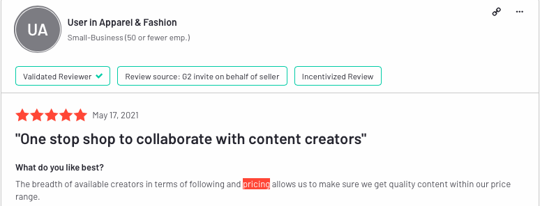 customer review