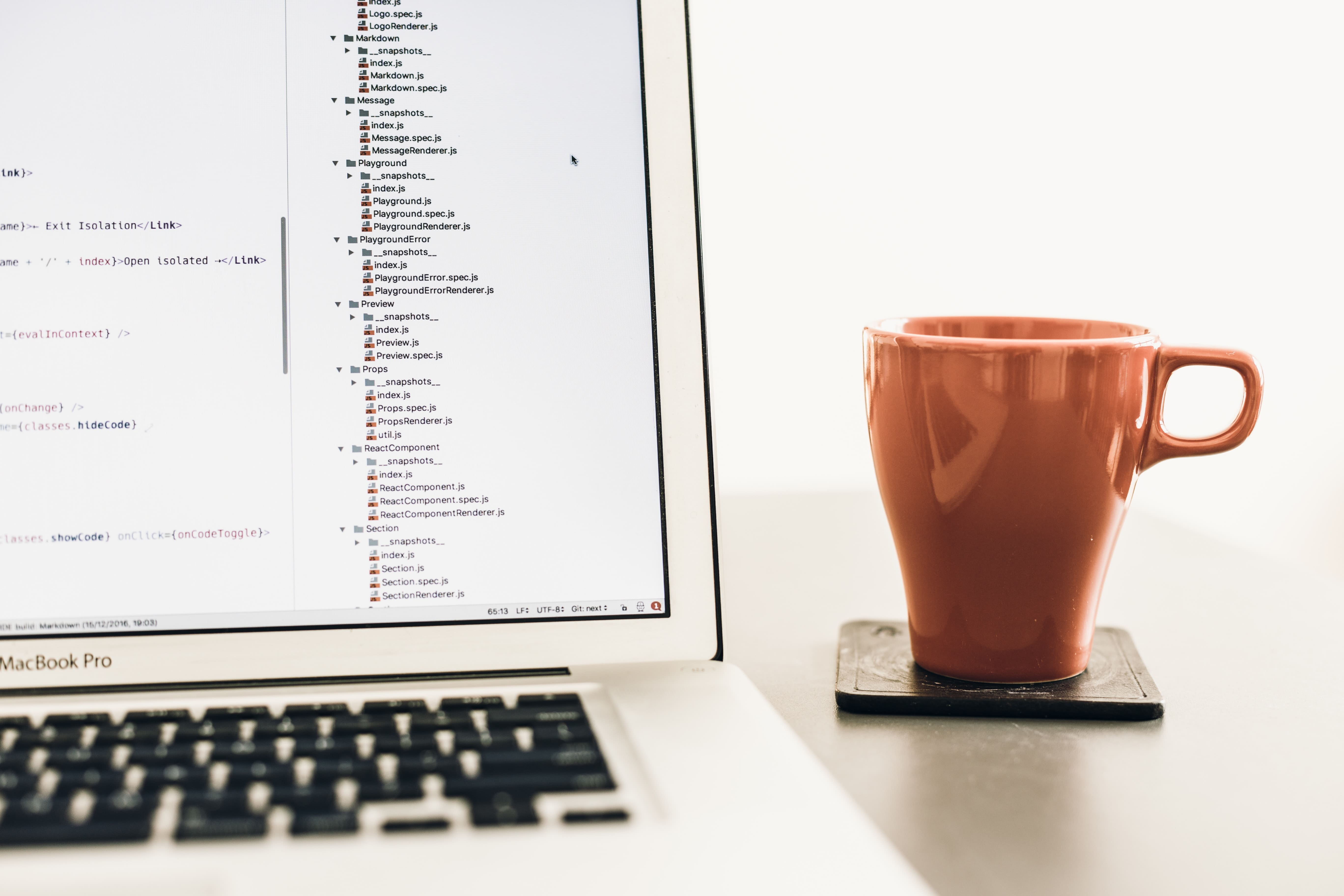 laptop and coffee