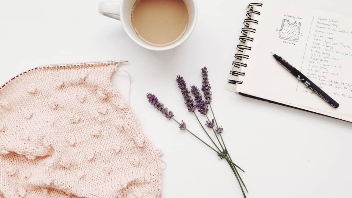 notepad and coffee