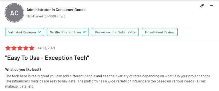 customer review