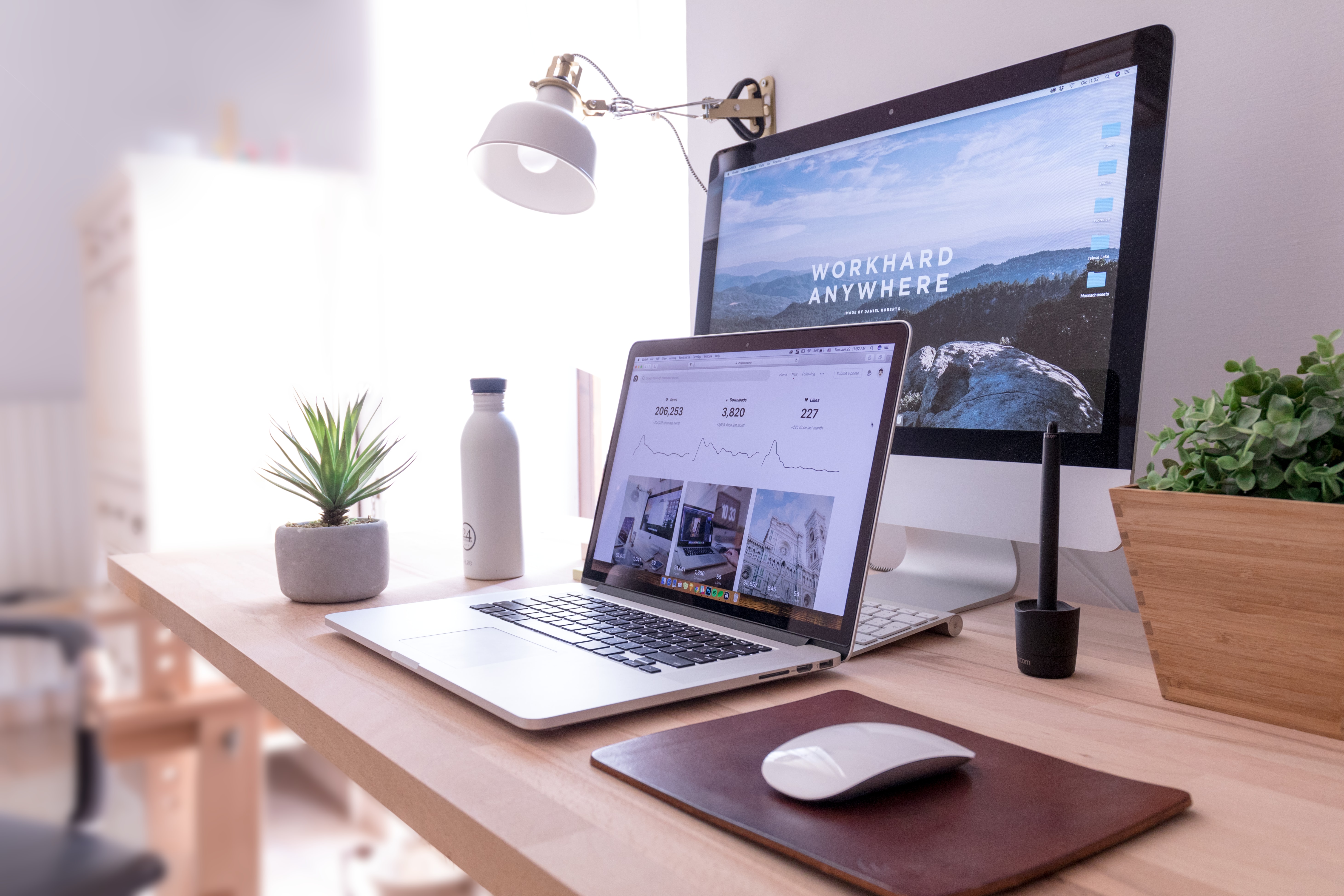 laptop and monitor