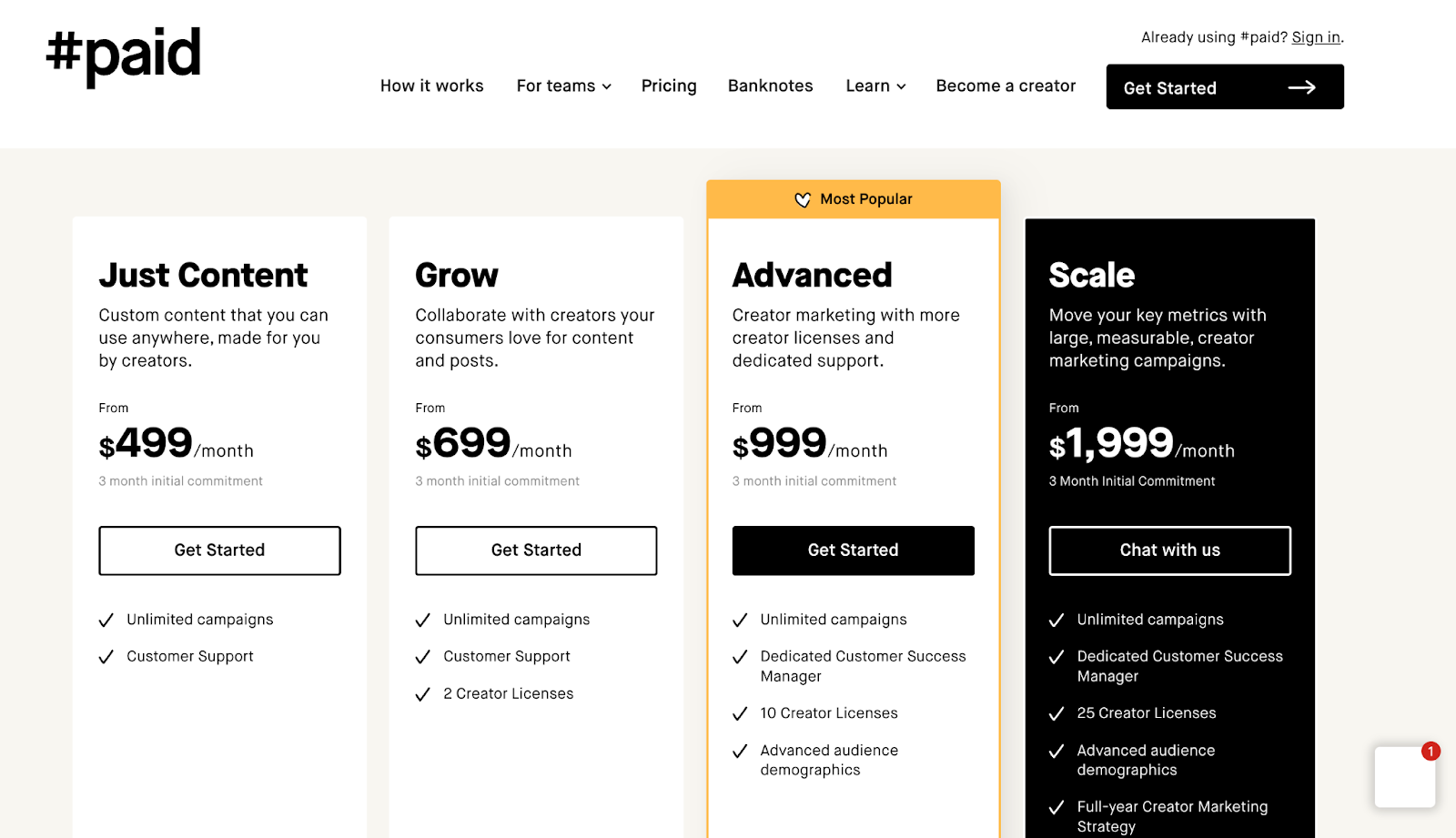 #paid pricing