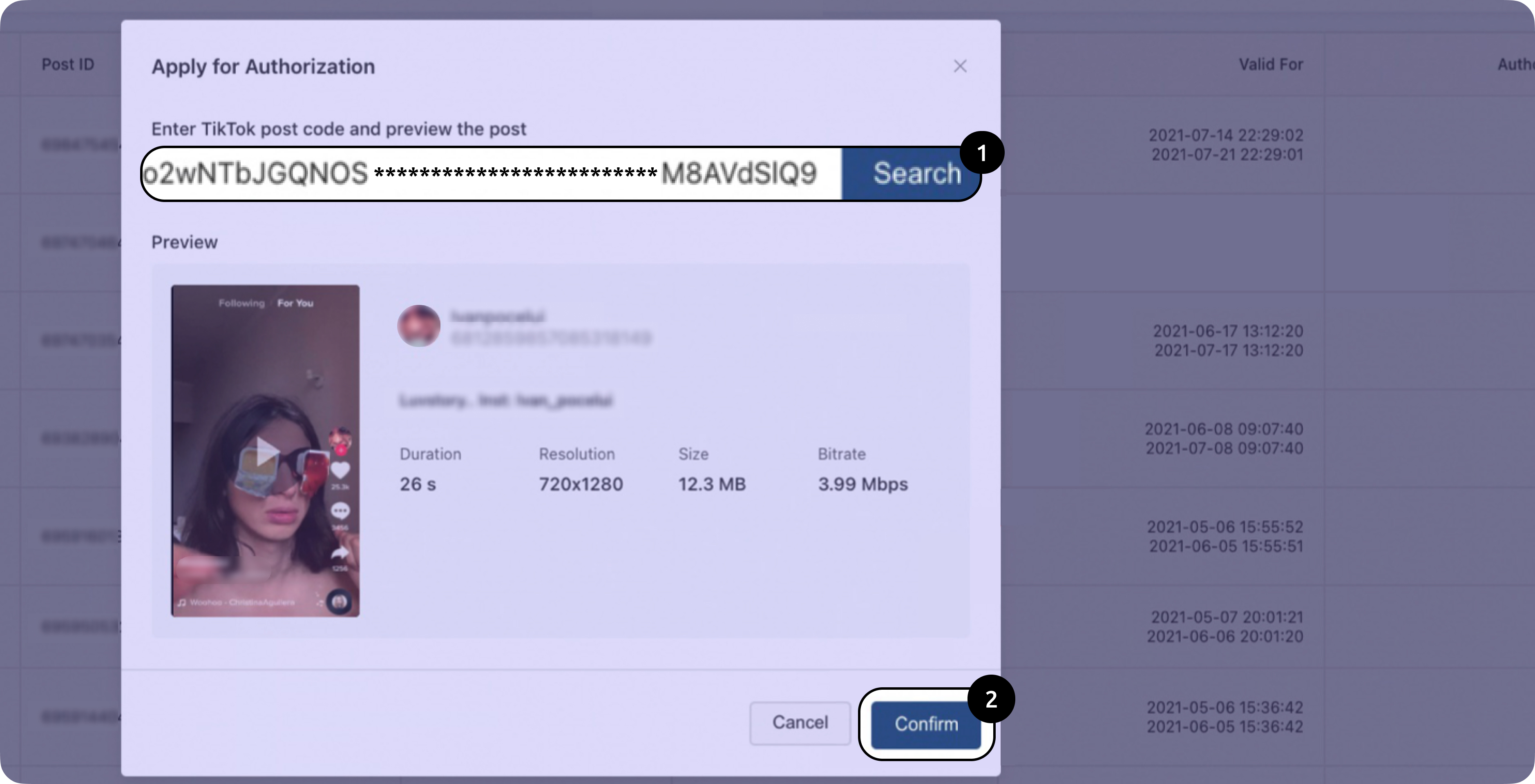screenshot of Apply for Authorization page on TikTok's ad manager