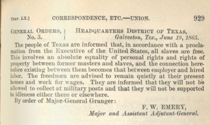 Juneteenth general orders 3