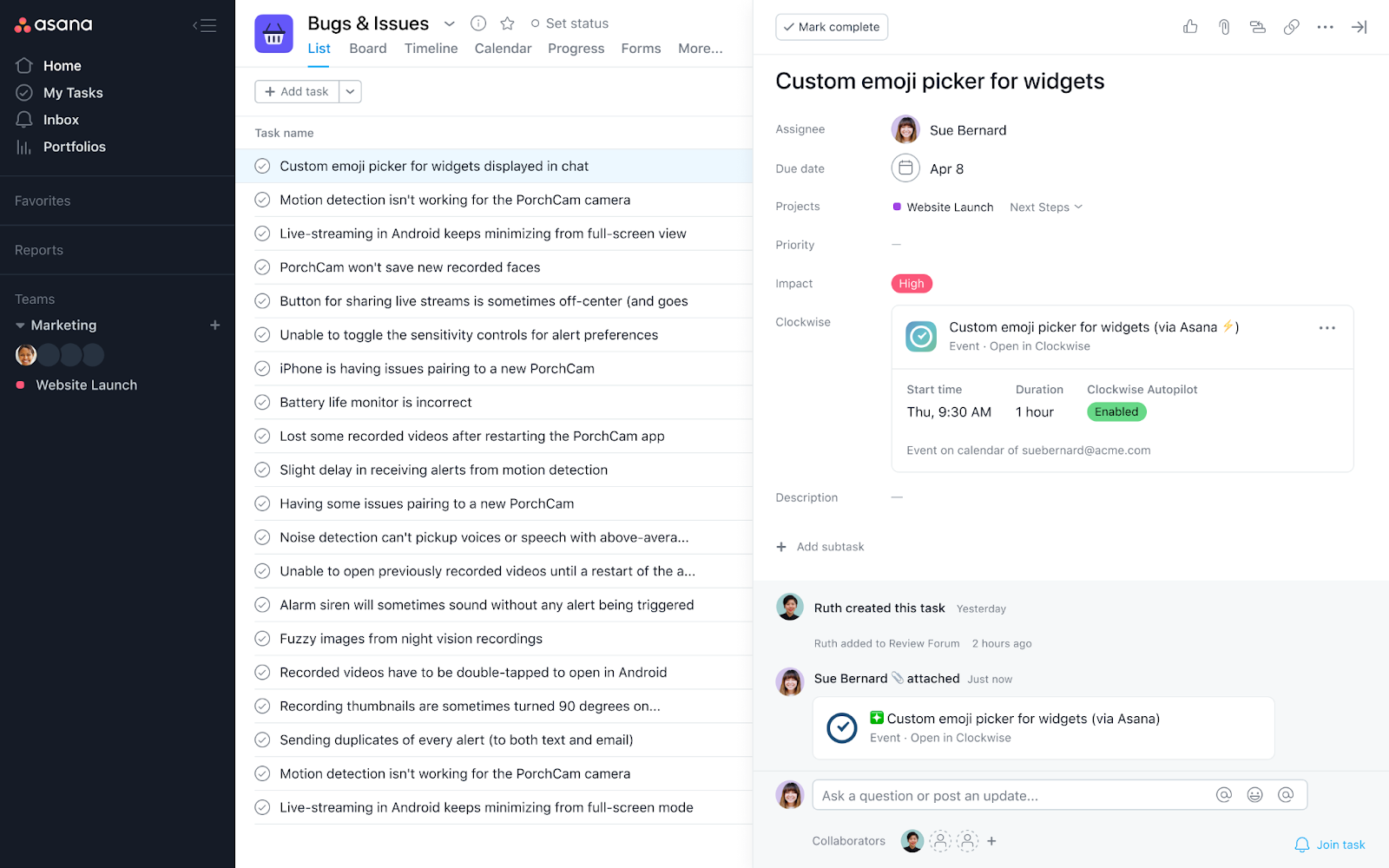 Add Tasks to Google Calendar with Asana Integration | Clockwise