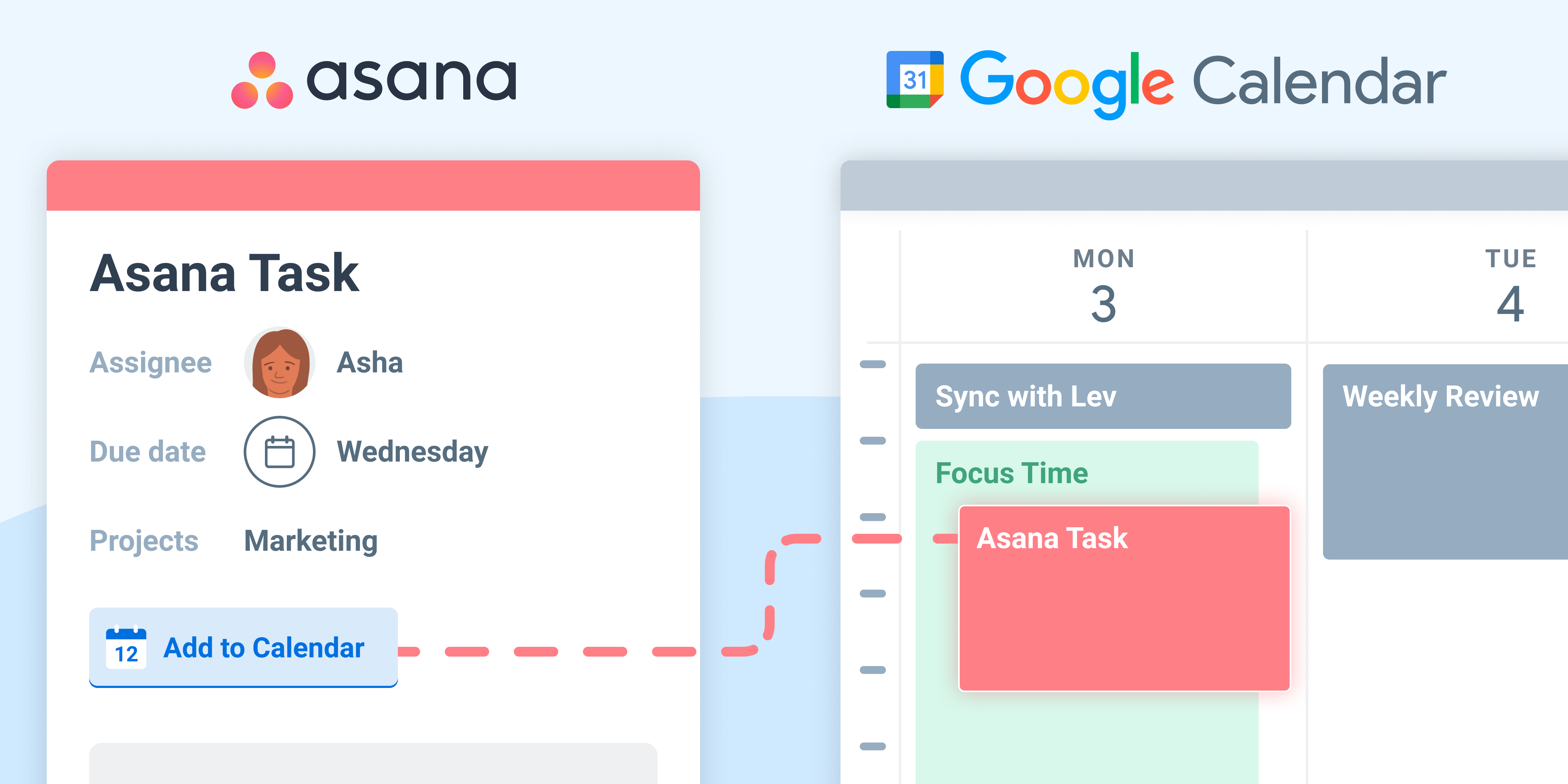Add Tasks to Google Calendar with Asana Integration | Clockwise