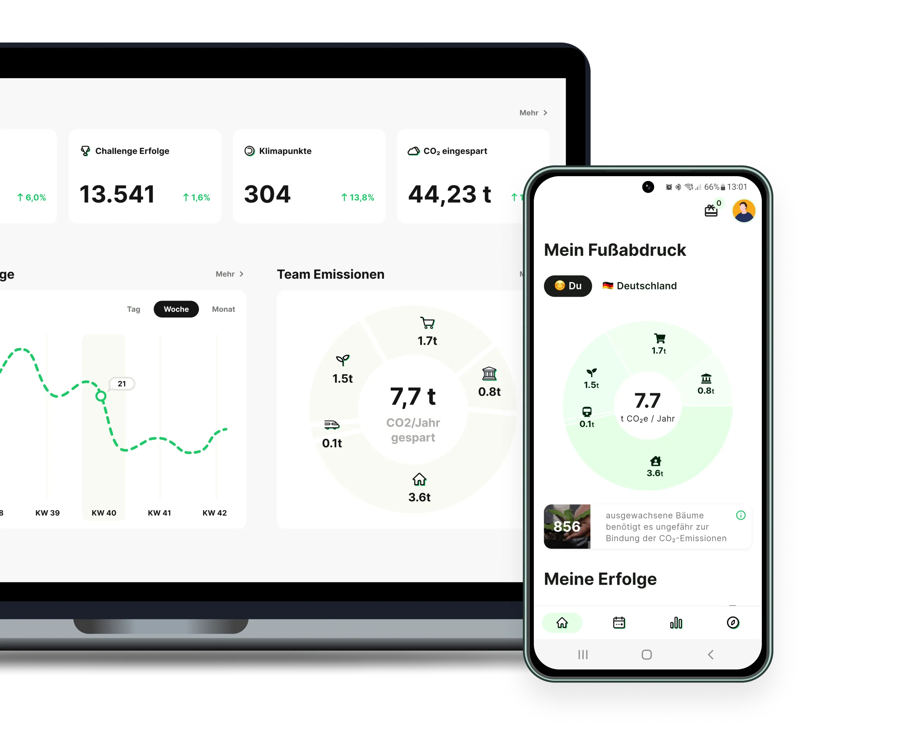 2zero Dashboard and App Mockup