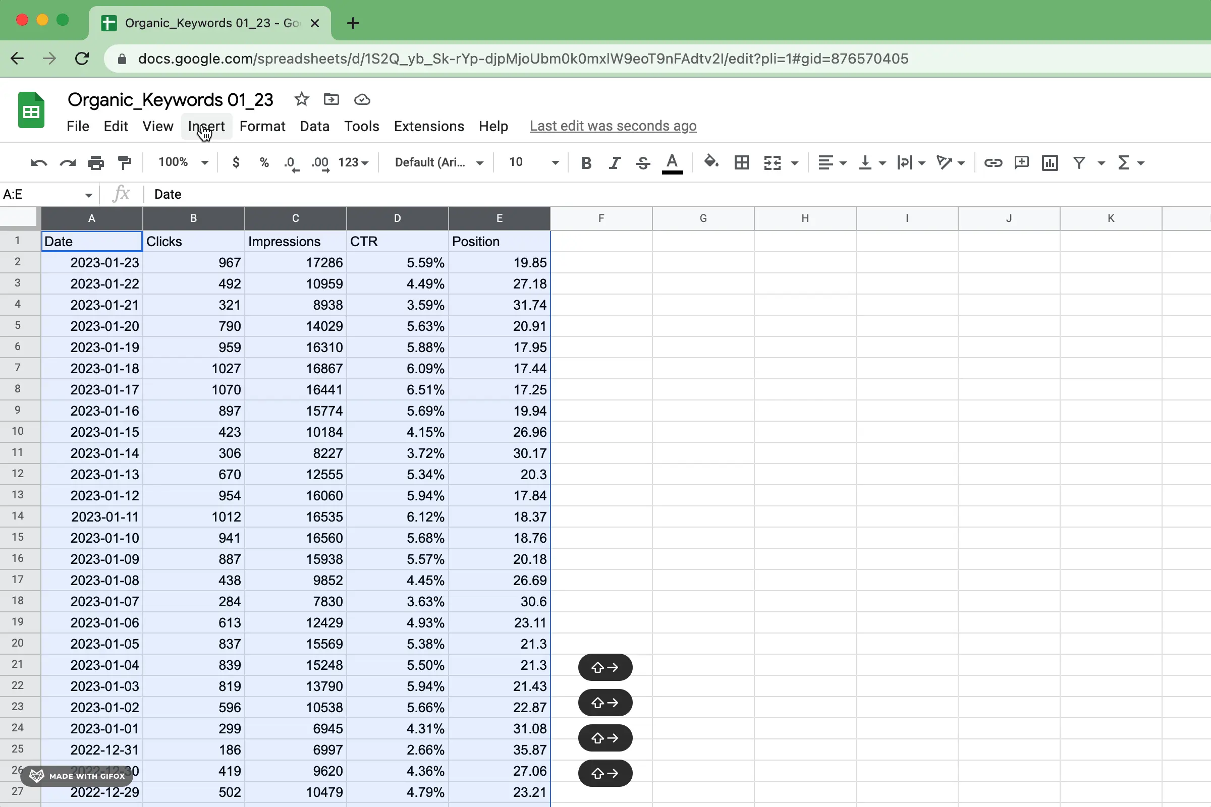 How To Put Data Into A Graph On Google Sheets